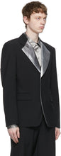 Comme des GarÃ§ons Homme Plus Black Tropical Wool x Taffeta Blazer