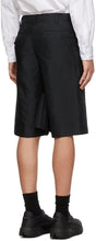 Comme des GarÃ§ons Homme Plus Black Twill Garment Treated Shorts