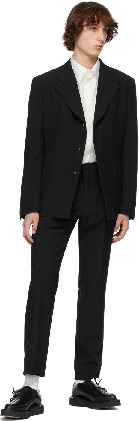 Comme des GarÃ§ons Homme Plus Black Wool Blazer