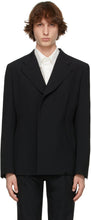 Comme des GarÃ§ons Homme Plus Black Wool Blazer - Commez des garçons Homme plus Blazer en laine noire - comme des garÃ§ons homme 플러스 블랙 울 블레이저
