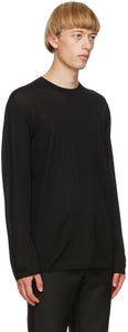 Comme des GarÃ§ons Homme Plus Black Worsted Yarn Sweater