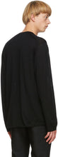 Comme des GarÃ§ons Homme Plus Black Worsted Yarn Sweater