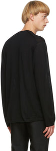 Comme des GarÃ§ons Homme Plus Black Worsted Yarn Sweater