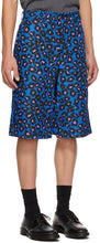 Comme des GarÃ§ons Homme Plus Blue Animal Shorts