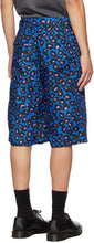Comme des GarÃ§ons Homme Plus Blue Animal Shorts