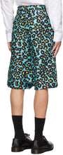 Comme des GarÃ§ons Homme Plus Blue Animal Shorts