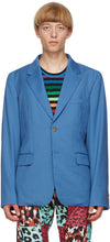Comme des GarÃ§ons Homme Plus Blue Arm Slit Blazer - Commez des garçons Homme plus Blazer Slit Blue Bras - comme des garÃonsons homme 플러스 블루 암 슬릿 블레이저