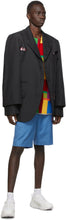Comme des GarÃ§ons Homme Plus Blue Wool Gabardine Shorts