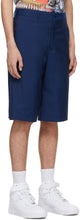 Comme des GarÃ§ons Homme Plus Blue Wool Shorts