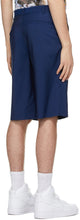 Comme des GarÃ§ons Homme Plus Blue Wool Shorts