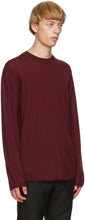 Comme des GarÃ§ons Homme Plus Burgundy Worsted Yarn Sweater