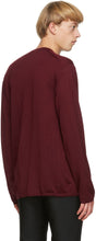 Comme des GarÃ§ons Homme Plus Burgundy Worsted Yarn Sweater