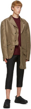 Comme des GarÃ§ons Homme Plus Burgundy Worsted Yarn Sweater