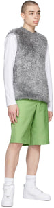 Comme des GarÃ§ons Homme Plus Green Wool Shorts