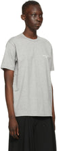 Comme des GarÃ§ons Homme Plus Grey Logo T-Shirt