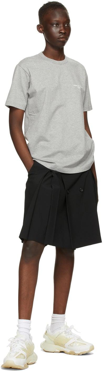 Comme des GarÃ§ons Homme Plus Grey Logo T-Shirt