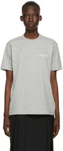 Comme des GarÃ§ons Homme Plus Grey Logo T-Shirt - T-shirt logo gris de common des garçons Homme plus gris - comme des garÃ§ons homme 플러스 그레이 로고 티셔츠