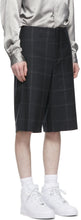Comme des GarÃ§ons Homme Plus Grey Windowpane Shorts