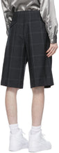 Comme des GarÃ§ons Homme Plus Grey Windowpane Shorts