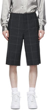 Comme des GarÃ§ons Homme Plus Grey Windowpane Shorts - Table des garçons Homme plus Grey Windowpane Shorts - comme des garÃ§ons homme 플러스 회색 창이 반바지