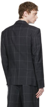 Comme des GarÃ§ons Homme Plus Grey Windowpane x Taffeta Blazer