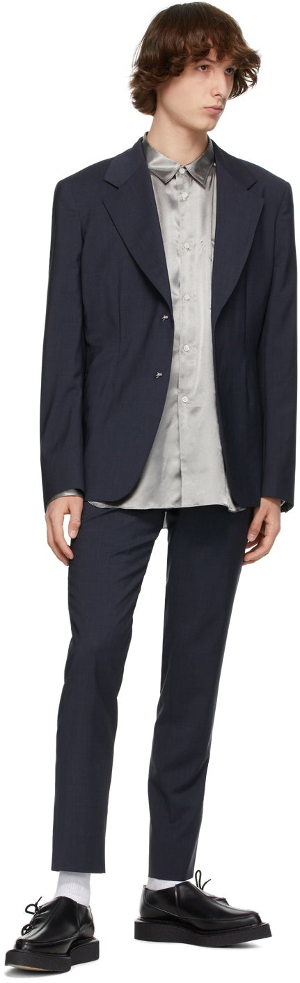 Comme des GarÃ§ons Homme Plus Grey Wool Blazer