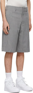 Comme des GarÃ§ons Homme Plus Grey Wool Serge Shorts