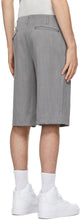 Comme des GarÃ§ons Homme Plus Grey Wool Serge Shorts