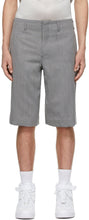 Comme des GarÃ§ons Homme Plus Grey Wool Serge Shorts - Commez des garçons Homme plus Serge de laine grise - comme des garÃ§ons homme Plus 회색 양모 세르지 반바지