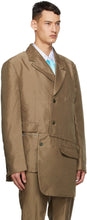 Comme des GarÃ§ons Homme Plus Khaki Double Twill Garment-Treated Blazer