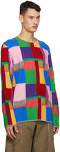 Comme des GarÃ§ons Homme Plus Multicolor Intarsia Crewneck Sweater