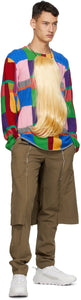 Comme des GarÃ§ons Homme Plus Multicolor Intarsia Crewneck Sweater