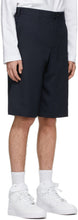 Comme des GarÃ§ons Homme Plus Navy Wool Twill Shorts