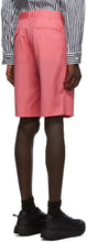 Comme des GarÃ§ons Homme Plus Pink Wool Gabardine Shorts