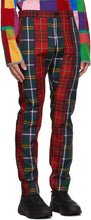 Comme des GarÃ§ons Homme Plus Red Tartan Trousers