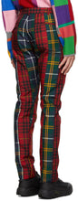 Comme des GarÃ§ons Homme Plus Red Tartan Trousers