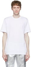 Comme des GarÃ§ons Homme Plus White Jersey T-Shirt - T-shirt T-shirt de Jersey blanc à common des garçons Homme plus - comme des garÃ§ons homme plus 화이트 저지 티셔츠