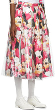 Comme des GarÃ§ons Multicolor Disney Edition Mickey Mouse Transparent Layered Skirt