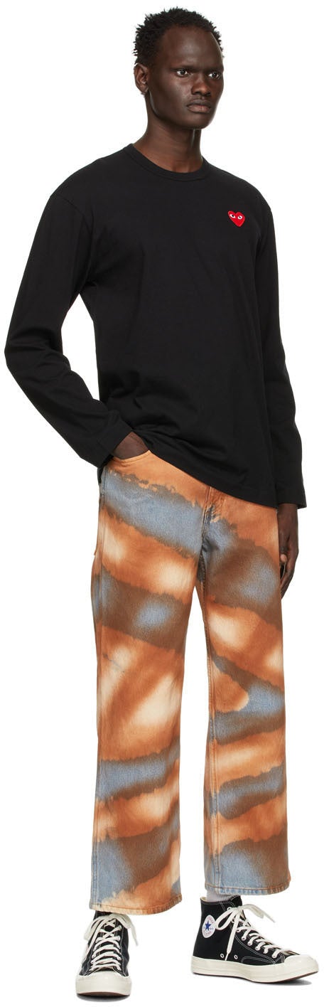 Comme des GarÃ§ons Play Black Heart Long Sleeve T-Shirt