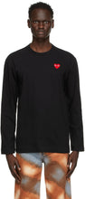 Comme des GarÃ§ons Play Black Heart Long Sleeve T-Shirt - T-shirt à manches longues de coeur noir joue - comme des garÃ§ons 검은 심장 긴 소매 티셔츠