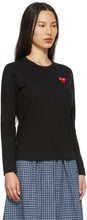 Comme des GarÃ§ons Play Black Heart Patch Long Sleeve T-Shirt