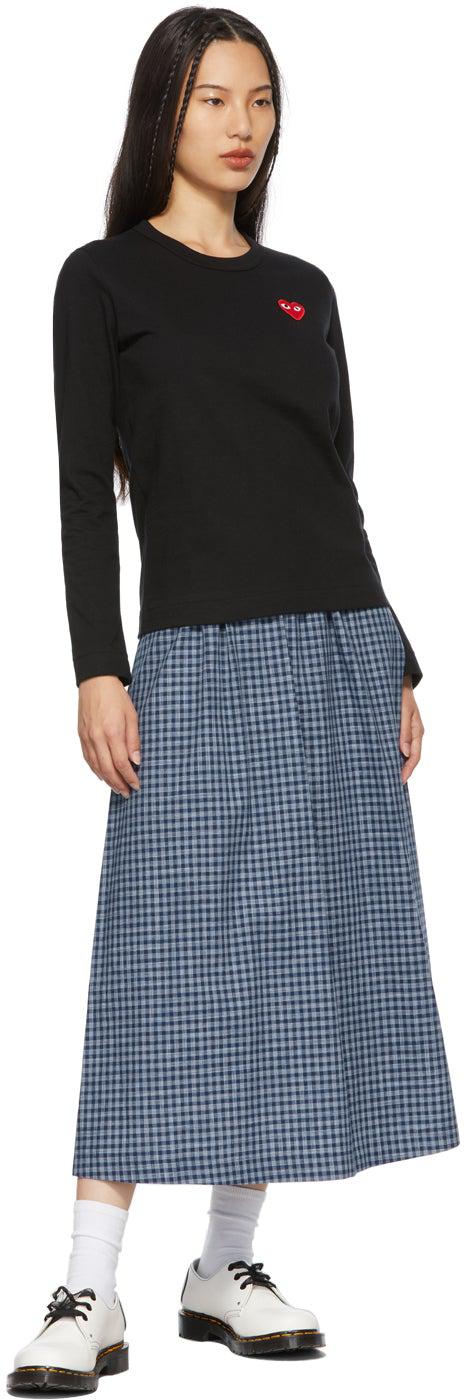 Comme des GarÃ§ons Play Black Heart Patch Long Sleeve T-Shirt