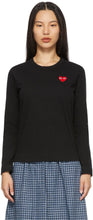 Comme des GarÃ§ons Play Black Heart Patch Long Sleeve T-Shirt