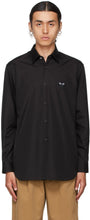 Comme des GarÃ§ons Play Black Heart Patch Shirt - Commez des garçons Jouer une chemise de patch coeur noir - comme des garnerons 검은 마음 패치 셔츠를 연주합니다