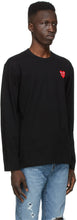 Comme des GarÃ§ons Play Black Layered Double Heart Long Sleeve
