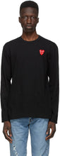 Comme des GarÃ§ons Play Black Layered Double Heart Long Sleeve - Commez des garçons Jouer à la manche longue du coeur double couche noire - comme des garÃonsons 검은 색층 더블 하트 긴 소매를 연주합니다.