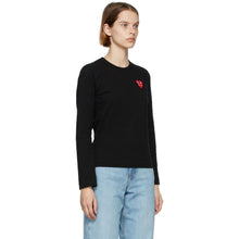 Comme des GarÃ§ons Play Black Layered Heart Long Sleeve T-Shirt