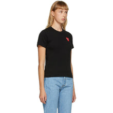 Comme des GarÃ§ons Play Black Layered Heart T-Shirt