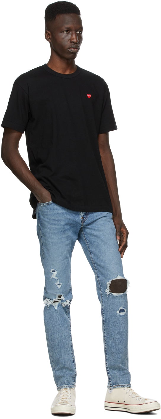 Comme des GarÃ§ons Play Black Small Heart Patch T-Shirt