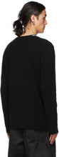 Comme des GarÃ§ons Play Black Wool Heart Patch Long Sleeve T-Shirt